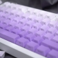 Gradient Purple Top / Side Legends 104+21 Full PBT Dye Sublimation Keycaps Set for Cherry MX Mechanical Gaming Keyboard